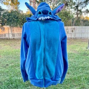 Disney Parks Stitch Adult Costume Zip Up Hoodie - size S